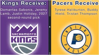 Regrading the Tyrese HaliburtonDomantas Sabonis trade between the Pacers amp Kings  NBA Crosscourt [upl. by Aihsila]