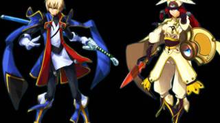 BlazBlue Continuum Shift Extend Childish KillerCross Line Theme of Jin VS Tsubaki [upl. by Ainegul]