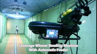 Leverage Winner Bowling Machine  Autofeeder [upl. by Alliehs938]