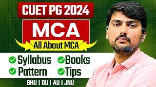 CUET PG MCA 2024  CUET MCA Syllabus Pattern Book  Important Tips for CUET MCA Exam 2024 [upl. by Ecarret997]