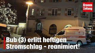 Bub 3 erlitt heftigen Stromschlag  reanimiert  kronetv NEWS [upl. by Otcefrep284]