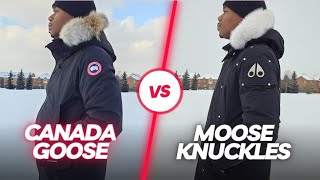 CANADA GOOSE LANGFORD PARKA VS MOOSE KNUCKLES STERLING PARKA COMPARISON  Which Is Better [upl. by Imelida]