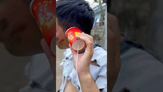 The story of a boy and a girl using a loudspeaker as a cup trending viralvideo [upl. by Lekym]