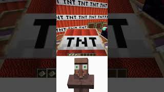 Pranking Friend with TNT vs Oi Oi Oi Villager shorts meme minecraft [upl. by Trueman]