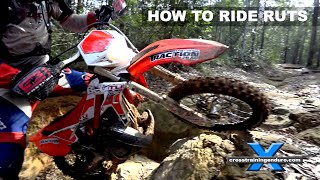 How to ride ruts on dirt bikes︱Cross Training Enduro [upl. by Lyontine]