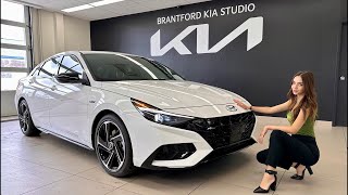 2023 Hyundai Elantra NLine Walk Through  A FUN Daily Driver [upl. by Nadler]