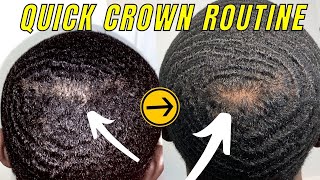 360 Waves Crown Routine  How To Fix Line In Crown [upl. by Nies493]