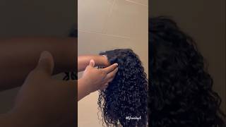 Amazon Deep Wave Wig 14 inch  Install shorts wigs viral [upl. by Ailana]