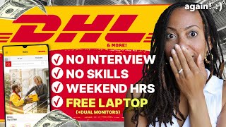 DHL is Hiring 🎉  Get Paid 3462hr  No Skills No Experience Weekend Work From Home Jobs [upl. by Sayer]