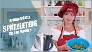 Spätzleteig selber machen für Spinatspätzle [upl. by Strade364]