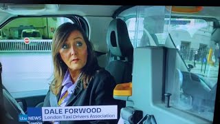 Dale Forwood Taxi Driver ITV News interview about Pot Holes on London Roads [upl. by Ailatan]