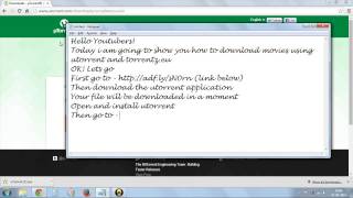 How to download free movies using utorrent and torrentzeu [upl. by Bari]