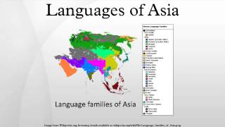 Languages of Asia [upl. by Nbi]