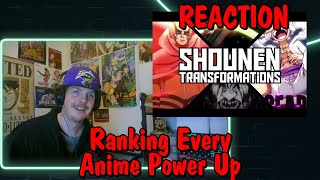 Ranking EVERY Anime PowerUp REACTION [upl. by Niliac]