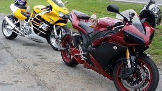 R1 Vs R1 amp Cbr900rr [upl. by Attela999]