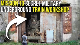 Exploring a secret military underground train workshop  ABANDONED [upl. by Notsrik]