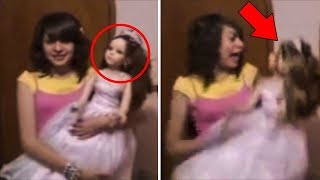 कैमरे के सामने गुड़िया में घुसी आत्मा  Haunted Dolls Caught On Tape [upl. by Esiole]