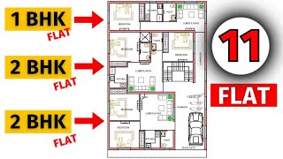 4060 Rental House Plans  1BHK and 2BHK Floor Plan  2400 sq ft  4060 House Plan For Rent [upl. by Nnaitsirhc49]