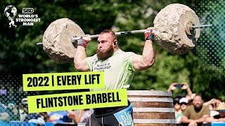 EVERY LIFT  Flintstone Barbell  2022 SBD Worlds Strongest Man [upl. by Duff]