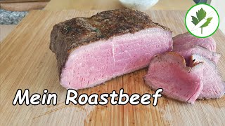 Rosa gebratenes Roastbeef 👉 So brate ich mein Roastbeef [upl. by Sherurd707]