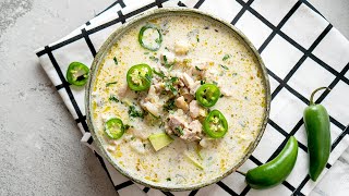 Keto White Chicken Chili Instant Pot Recipe [upl. by Nolita]