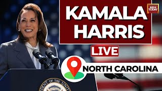 Kamala Harris Speech VP Harris Campaign Rally In Charlotte North Carolina  US Election LIVE [upl. by Williamsen]