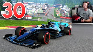 F1 2020 My Team Career  Part 30  Tough Strategy at Spa [upl. by Yenial]