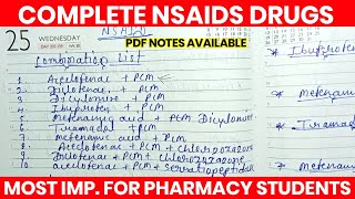 non steroidal anti inflammatory drug pharmacology 💊💊💉 NSAID Nursing  Pharmacy MEDICAREHELPER [upl. by Norvil]