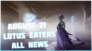 Warframe The Lotus Eaters Update and Sevagoth Prime Coming August 21  Warframe News and Updates [upl. by Blasien]