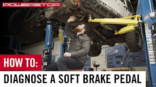 How To Diagnose a Spongy or Soft Brake Pedal  PowerStop [upl. by Feirahs]