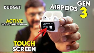 Best Budget Earbuds 2024  Apple Airpods Pro With Screen  A9 Pro Airpods with AncDisplay [upl. by Grethel659]