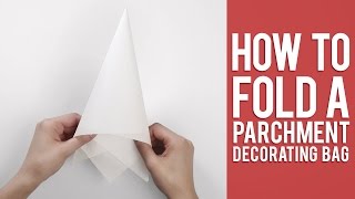 Learn How to Fold a Parchment Bag for Piping [upl. by Meeharb]