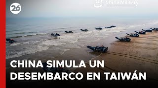 ASIA  China simula un desembarco en Taiwán con todo su poderío militar [upl. by Luy699]