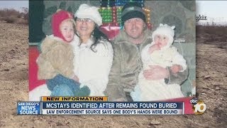 Sheriff Remains of McStay family found Source says one bodys hands were bound [upl. by Rofotsirk]