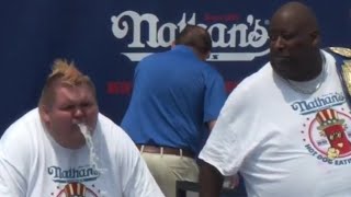 Puking Lemonade at Nathans Lemonade Chugging Contest 2024 [upl. by Balas]