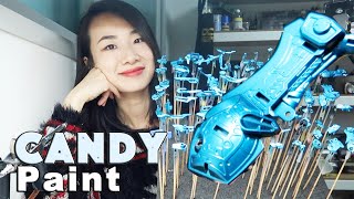 HOW TO CANDY PAINT  PRE SHADE GUNPLA  Tutorial with Blue Frame Astray WIP [upl. by Kassia]