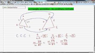 Secondaire 4 CST Québec  21 triangles semblables [upl. by Flemming]