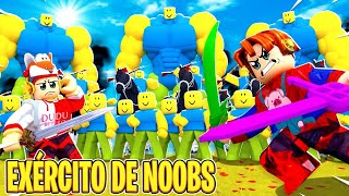 O EXÃ‰RCITO DE NOOBS QUER DOMINAR O MUNDO DO ROBLOXðŸ˜¨ MAS VAMOS LUTARðŸ’ª [upl. by Etnohs195]