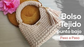 🔥Bolso Tejido a crochet Tendencia Punto centrado paso a paso [upl. by Chapa]