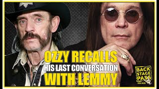 ⭐OZZY ‘COULDN’T UNDERSTAND’ WHAT LEMMY WAS TRYING TO TELL HIM THE MORNING THE MOTORHEAD LEGEND DIED [upl. by Atinat]