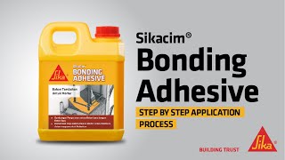 SikaCim® Bonding Adhesive  Application Process [upl. by Rahm]