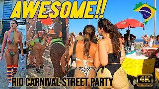 【4K】🎉 RIO CARNIVAL STREET PARTY [upl. by Theis]