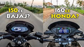 Riding 2024 Bajaj Pulsar 150 amp Honda SP 160 Which one Feels Better on Road [upl. by Liss543]