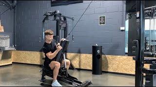 Exercise Tutorial  Unilateral chest supported lat pulldown [upl. by Led820]