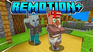 MOBS ANIMATION MCPE Mirip FRESH ANIMATION JAVA ReMotion Mcpe 119  120 [upl. by Demah]