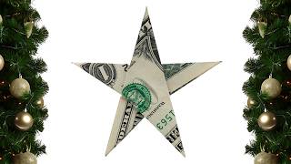 Origami Dollar bill Star John Montroll [upl. by Sievert]