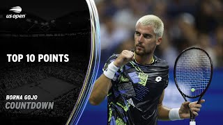 Borna Gojo  Top 10 Points  2023 US Open [upl. by Celeste]