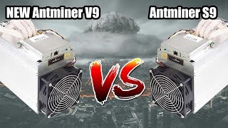 NEW ANTMINER V9 VS ANTMINER S9  IS IT WORTH BUYING [upl. by Natica]