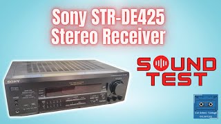 Sony STRDE425 Stereo FM Receiver Sound Test [upl. by Aiuoqes]