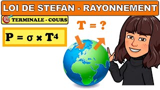 Flux thermique par rayonnement  loi de StefanBoltzmann  bilan Terreatmosphère  TERMINALE [upl. by Ardnosac537]